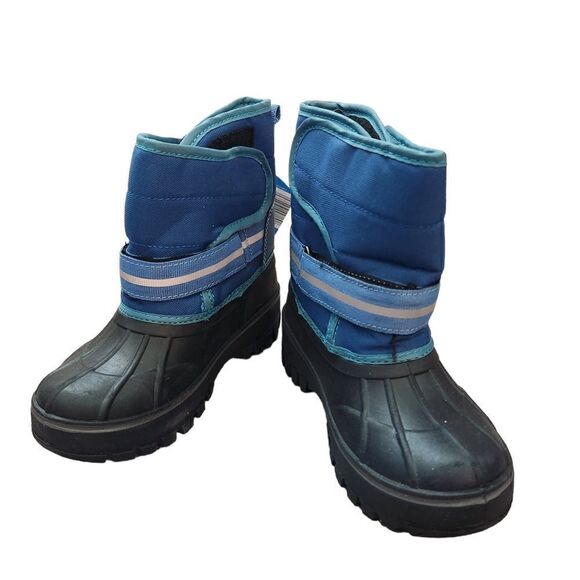 Lily & Dan Boy's Winter Boots Size 11/12 New Blue - Picture 1 of 7